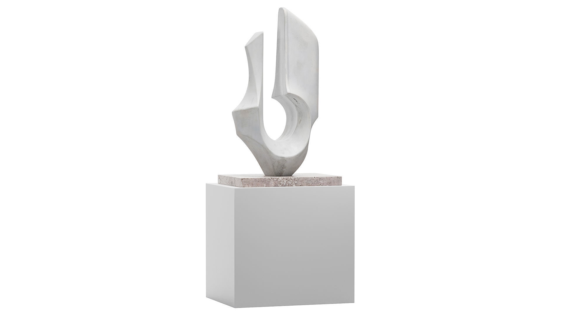 Abstract Modern Sculpture 3D model_7