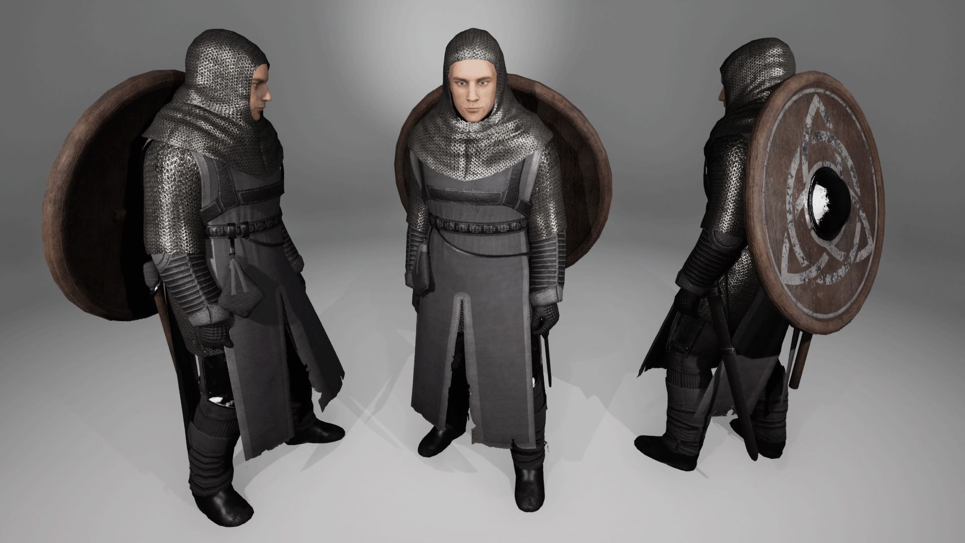 TAB Medieval Knight - 8 Low-poly 3D model_8