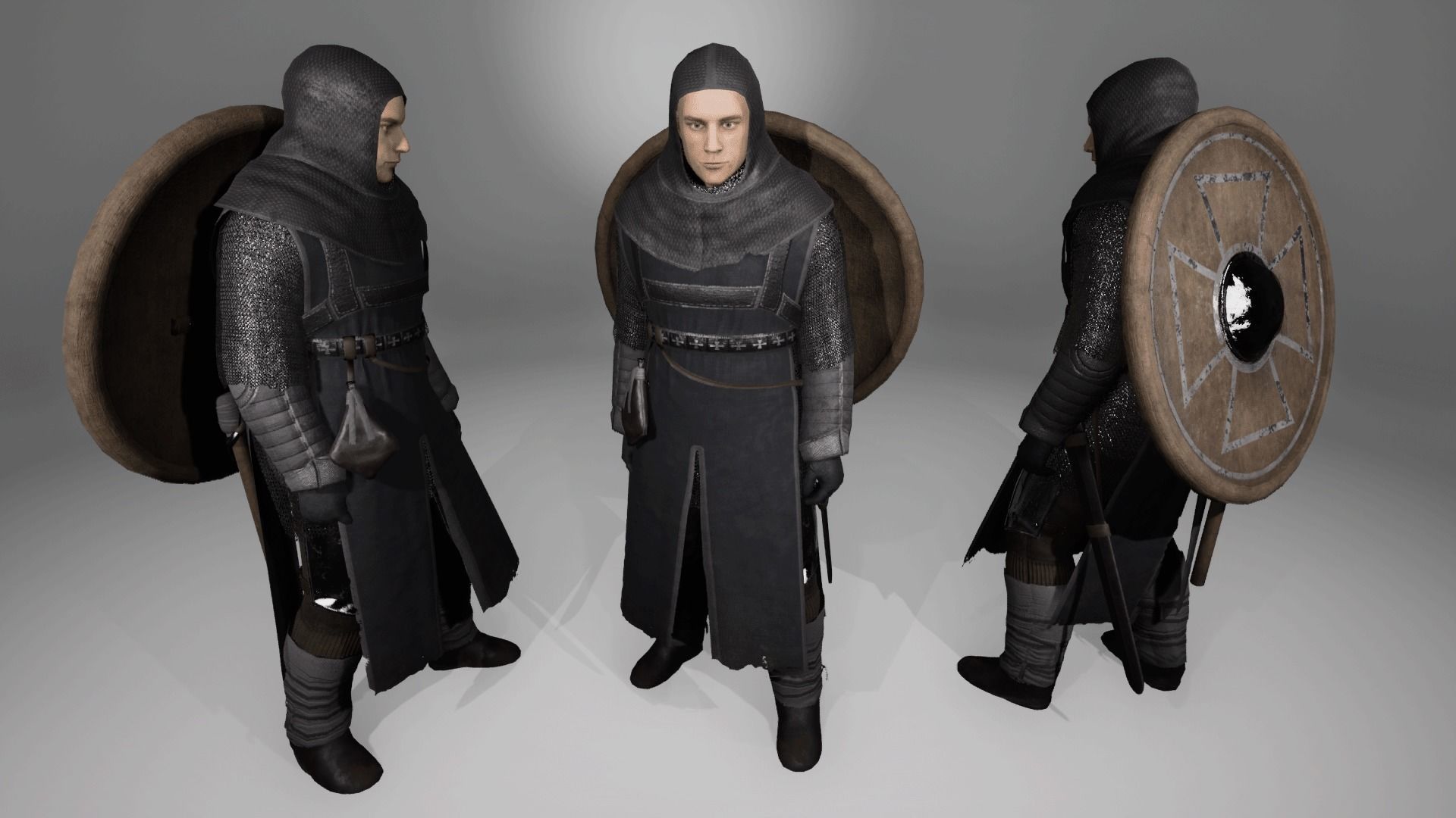 TAB Medieval Knight - 8 Low-poly 3D model_6