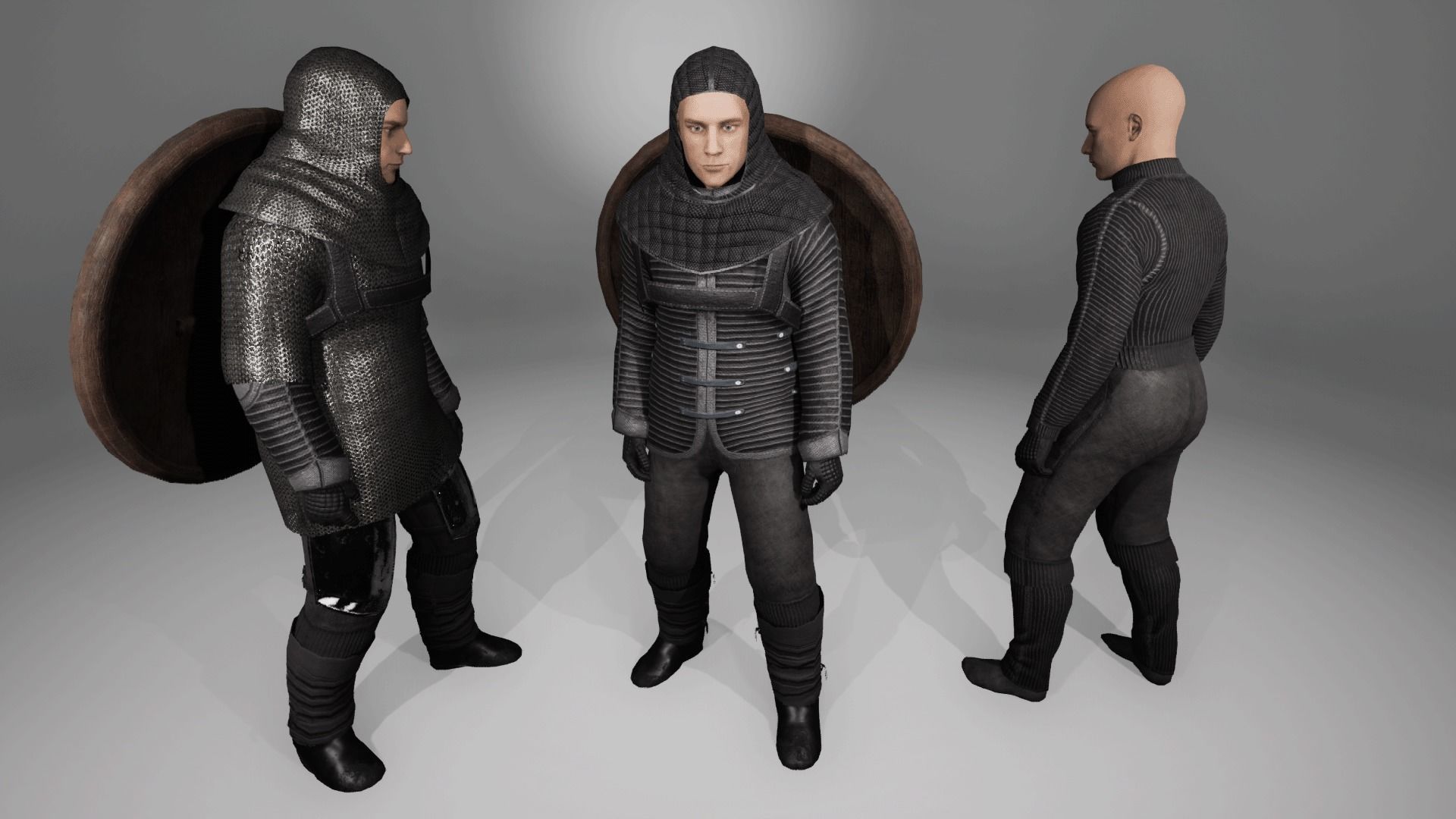 TAB Medieval Knight - 8 Low-poly 3D model_9