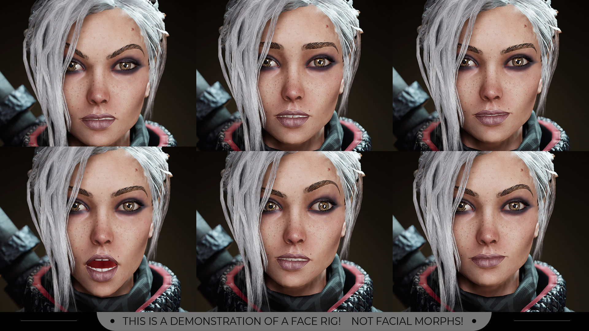 Adventure Girl 1  game character Low-poly 3D model_17