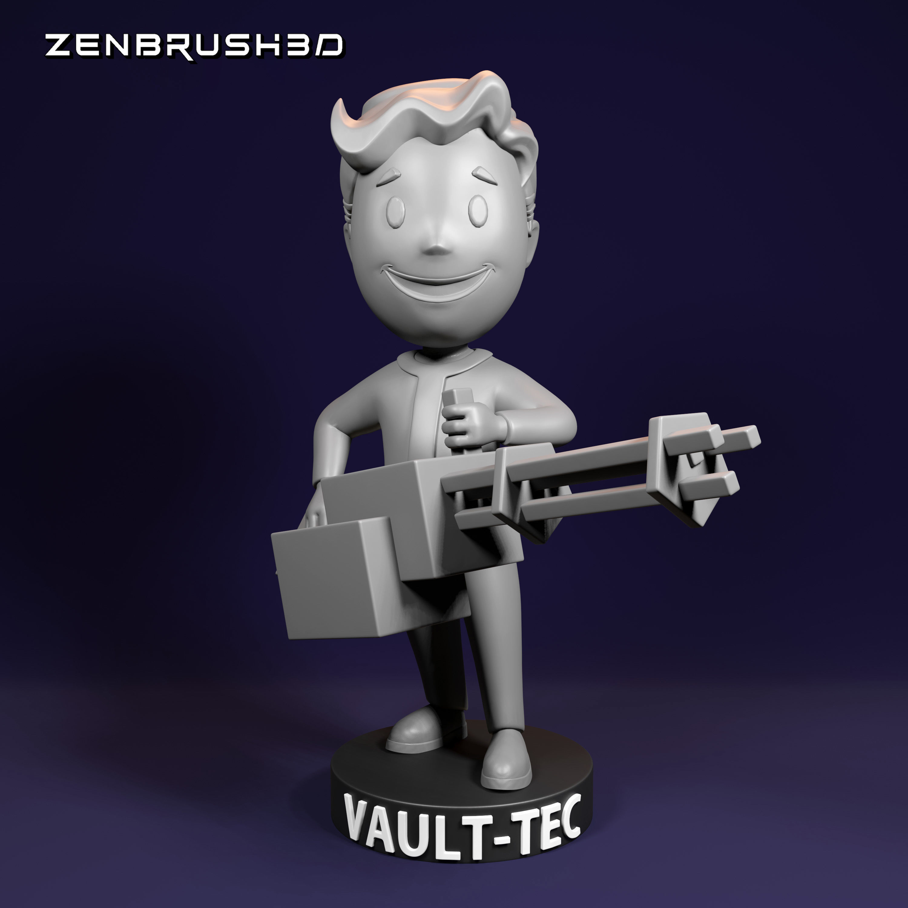 BOBBLEHEAD PACK - FALLOUT 3D PRINTING - STL 3D print model_11