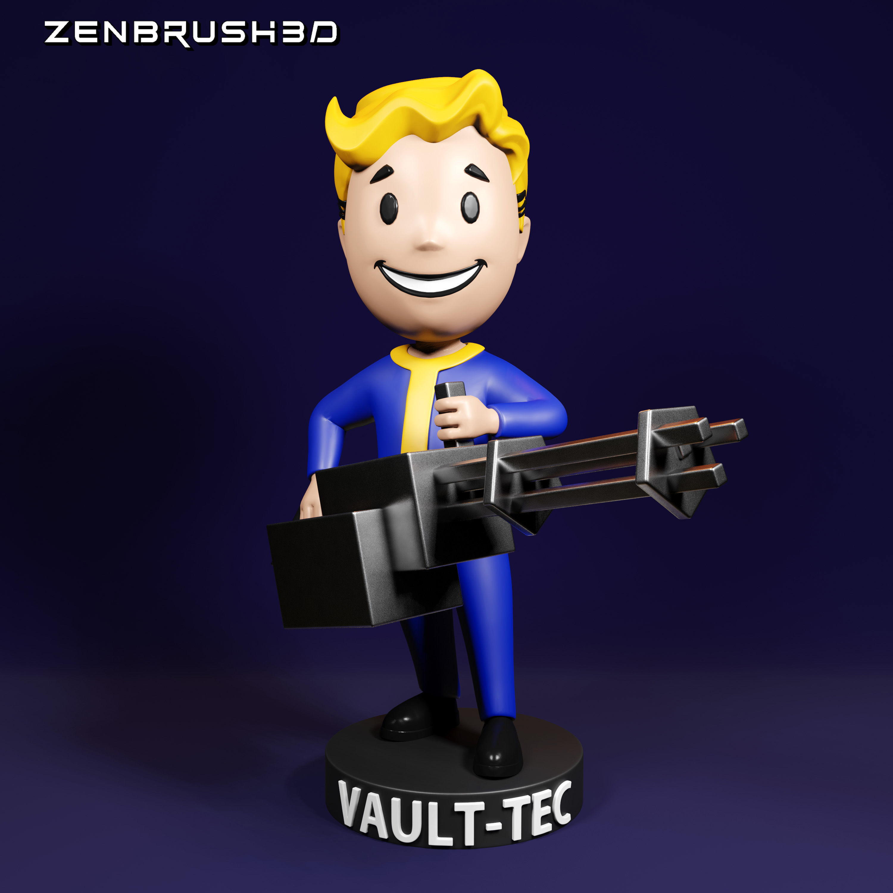 BOBBLEHEAD PACK - FALLOUT 3D PRINTING - STL 3D print model_2