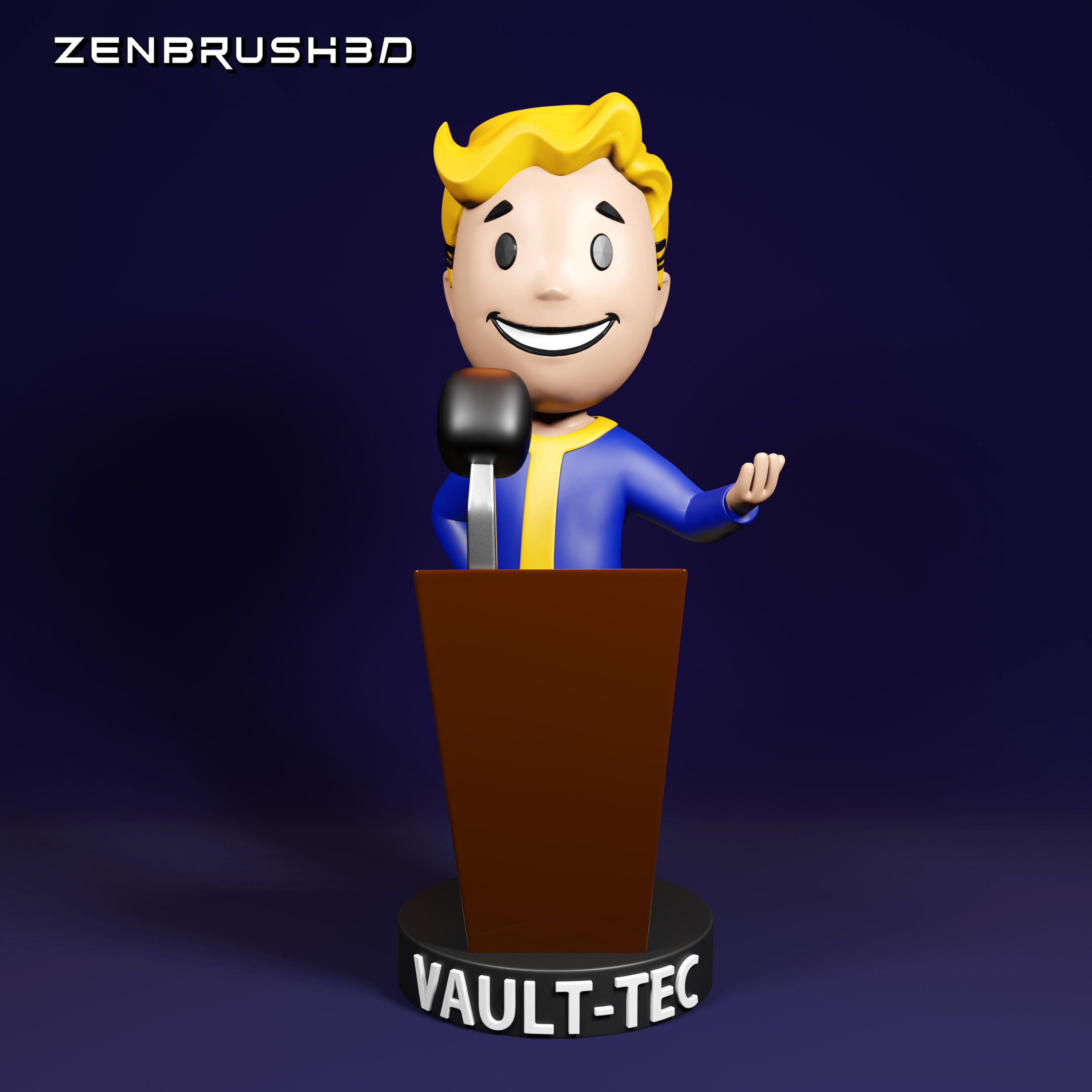 BOBBLEHEAD PACK - FALLOUT 3D PRINTING - STL 3D print model_4