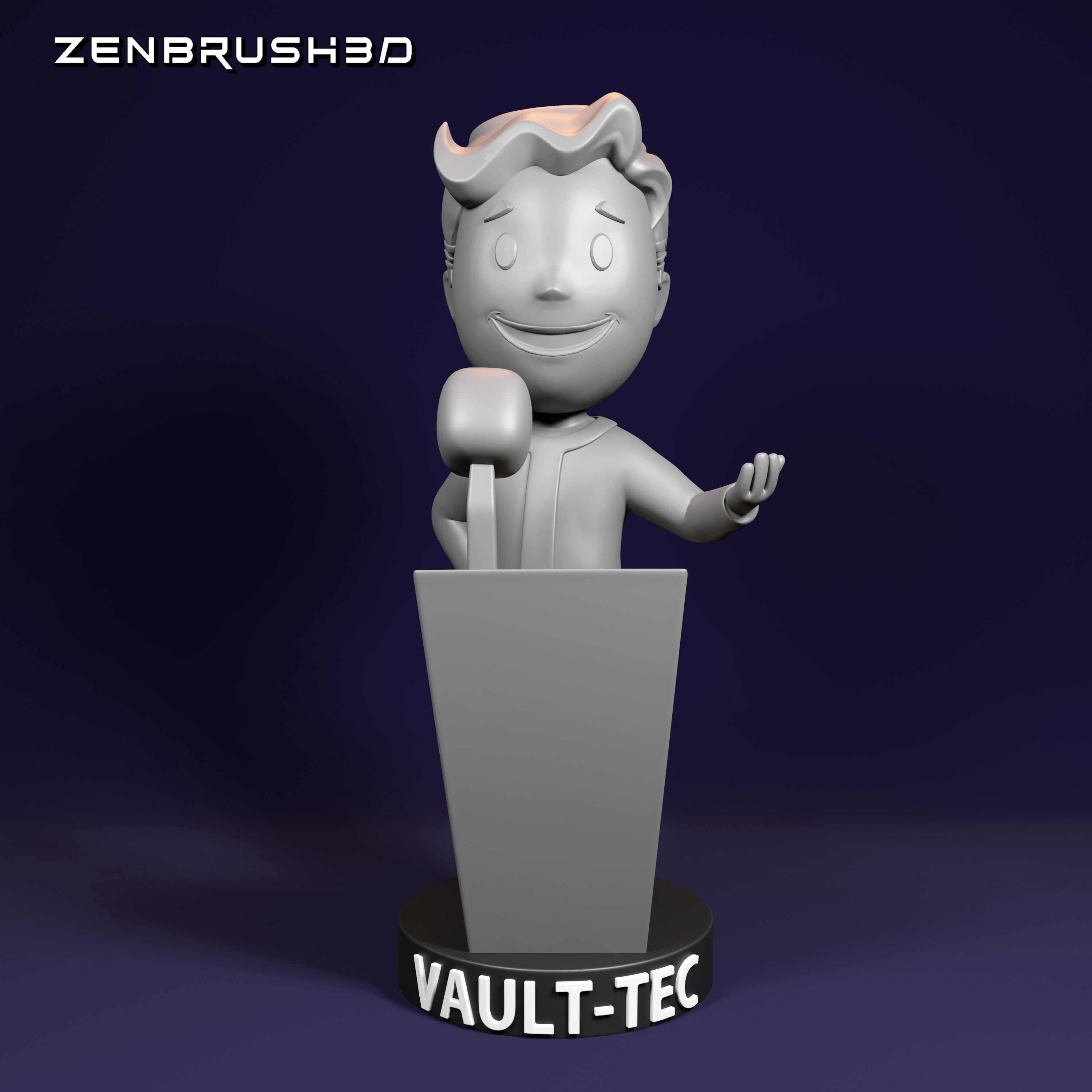 BOBBLEHEAD PACK - FALLOUT 3D PRINTING - STL 3D print model_12