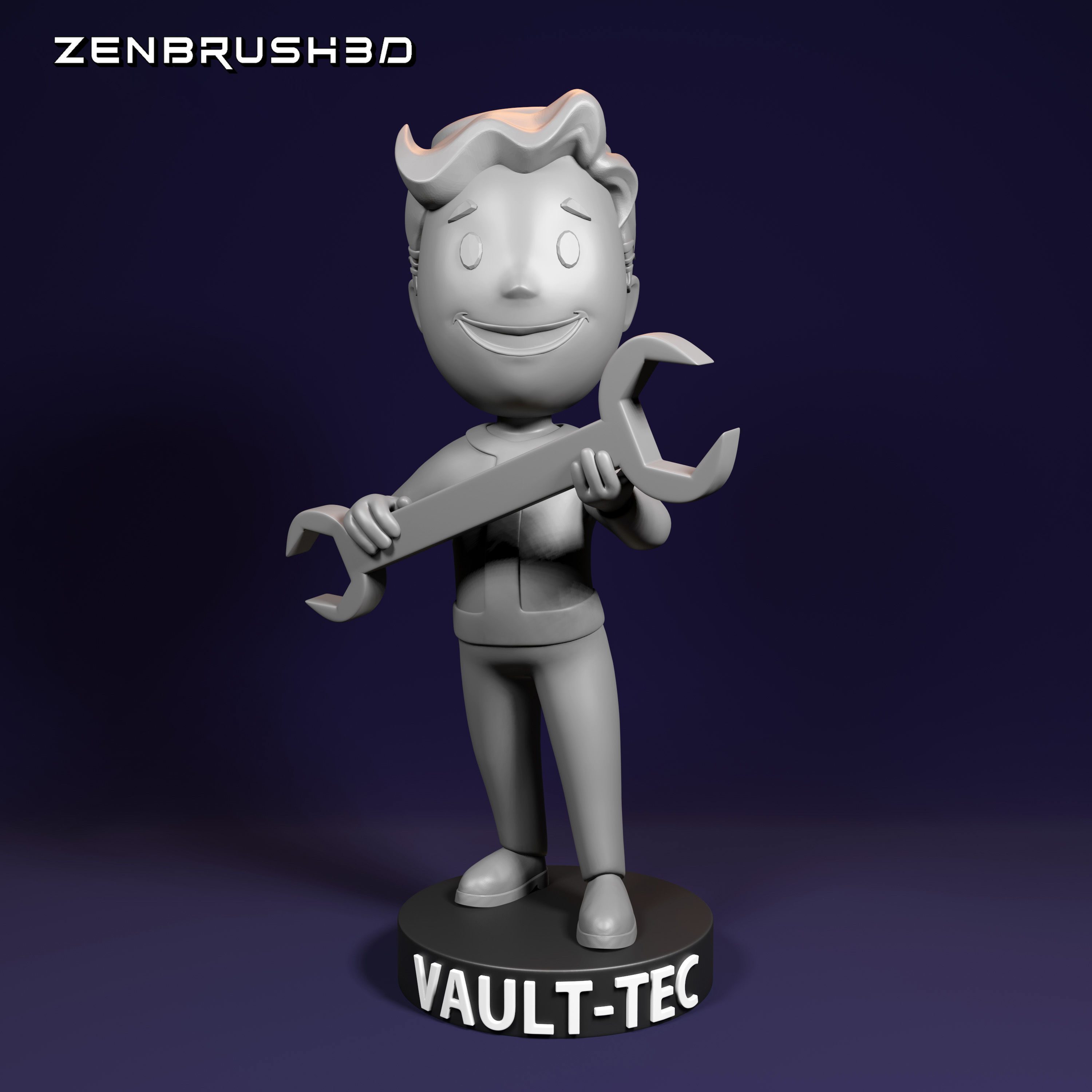BOBBLEHEAD PACK - FALLOUT 3D PRINTING - STL 3D print model_6
