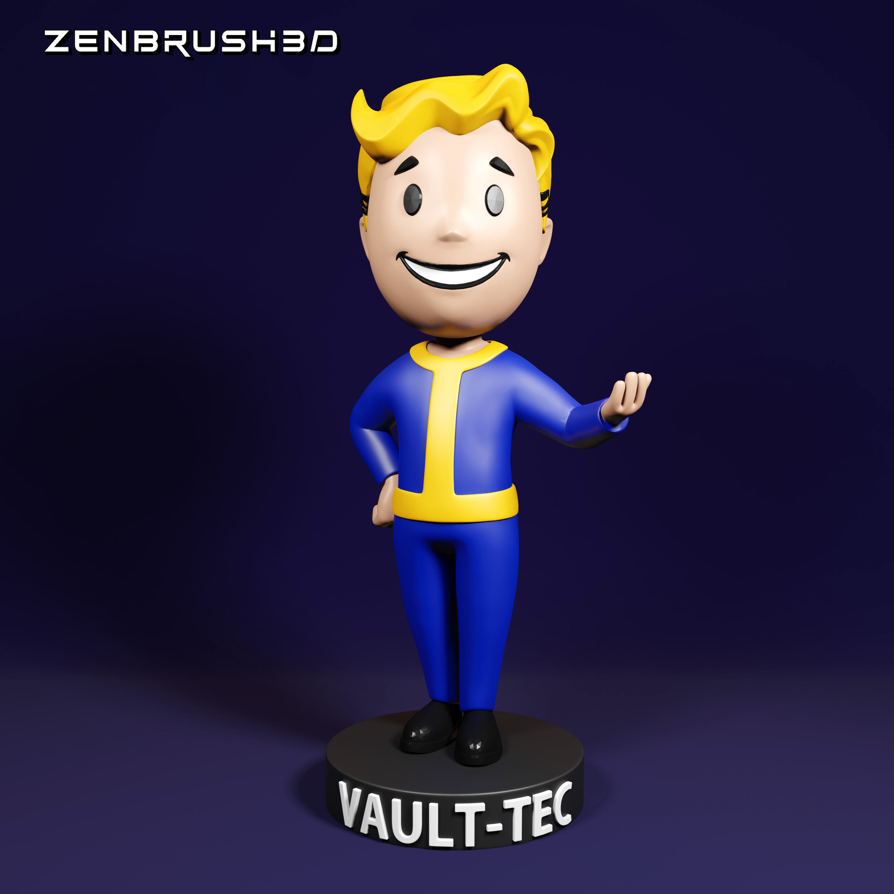 BOBBLEHEAD PACK - FALLOUT 3D PRINTING - STL 3D print model_5