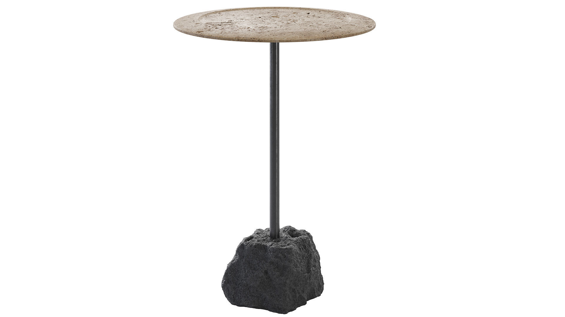 Raw Natural Side Tables 3D model_5