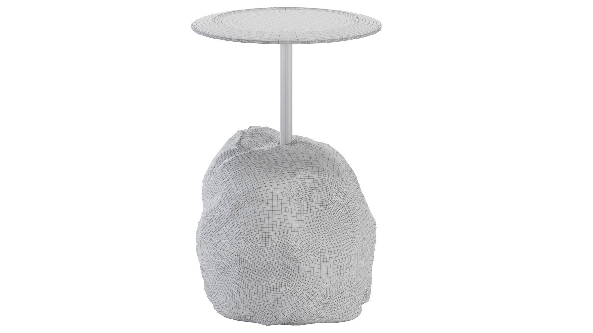 Raw Natural Side Tables 3D model_8