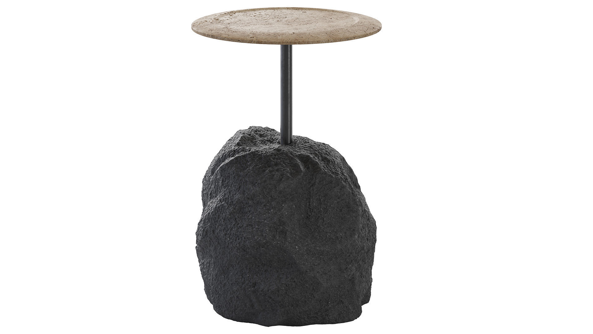 Raw Natural Side Tables 3D model_7