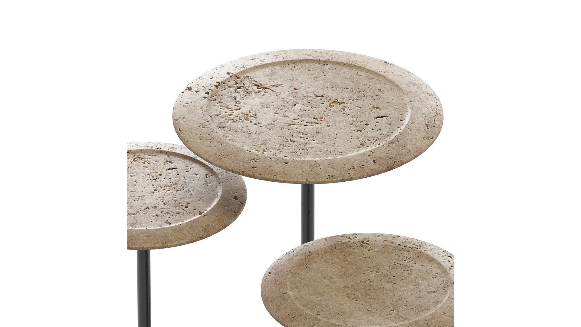 Raw Natural Side Tables 3D model_3