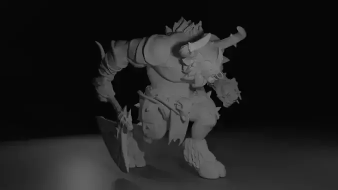 Minotaur Beastman 3D Print Model