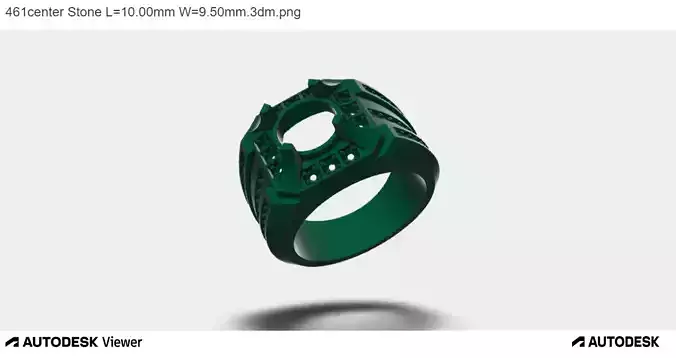 Men Ring With Round Cut Center stone