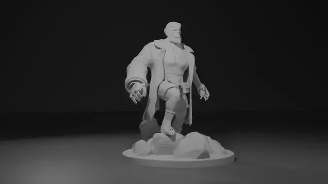 Hellboy FanArt Model for 3D Print