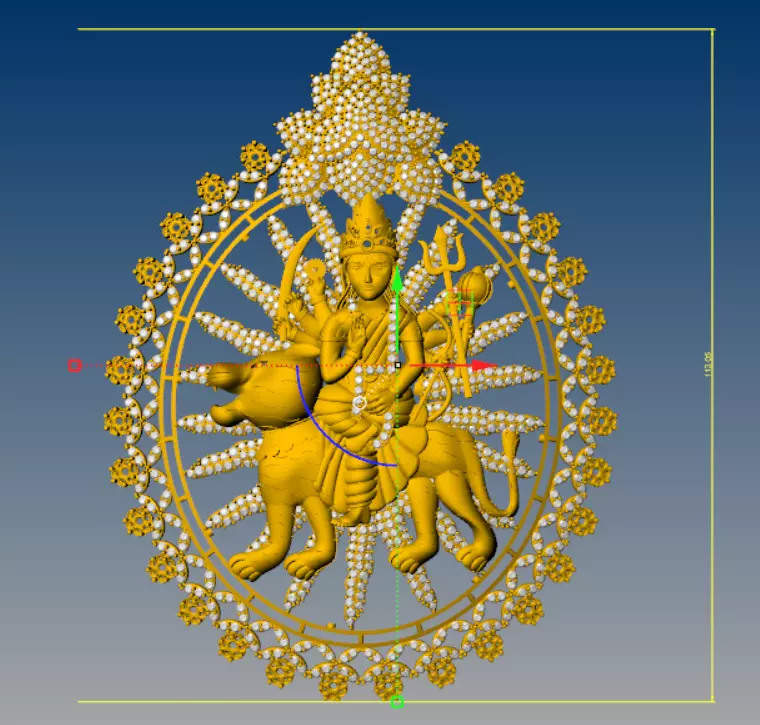 Sherawali mata 3D print model