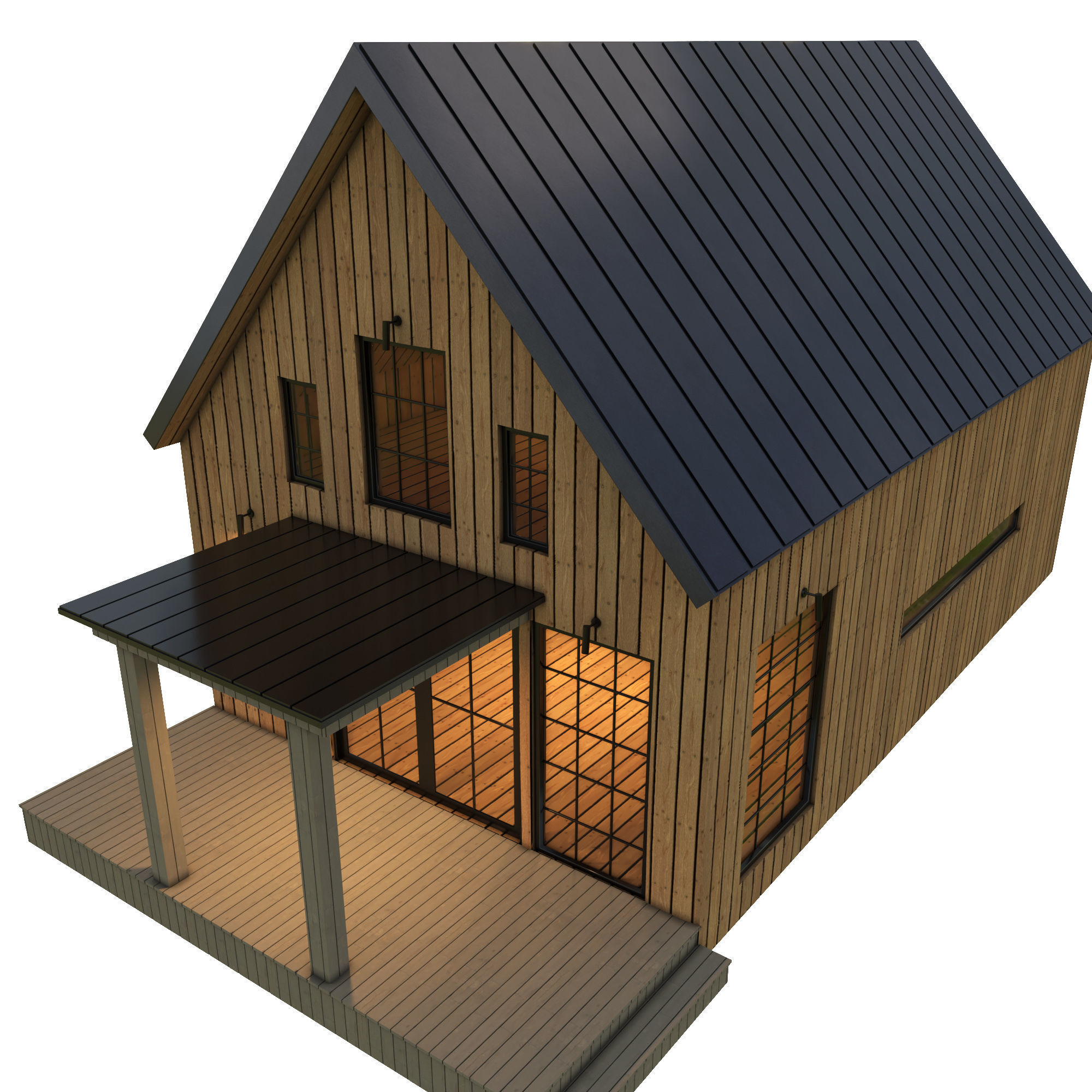 barn house 3D model_3