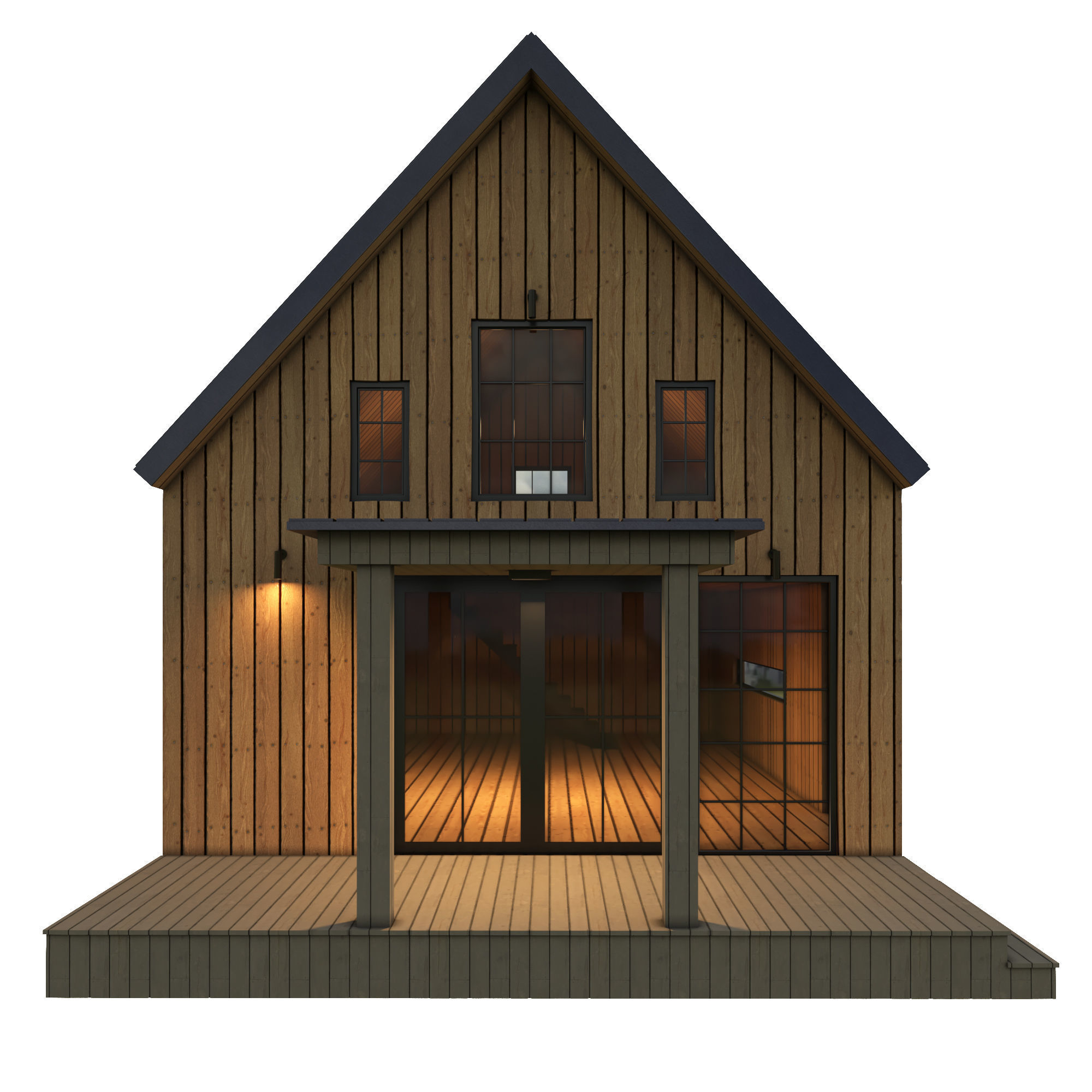 barn house 3D model_2