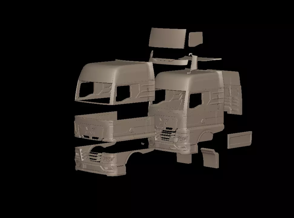 MAN TGX 2021 TRUCK 3D print model_5