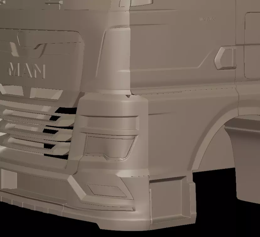 MAN TGX 2021 TRUCK 3D print model_4