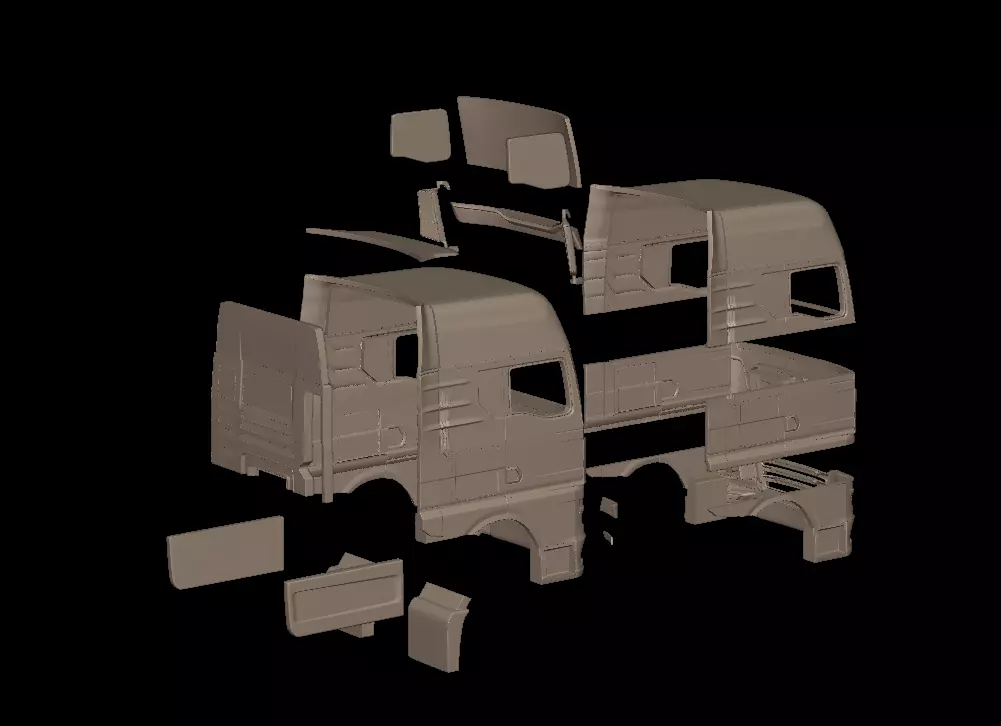 MAN TGX 2021 TRUCK 3D print model_7