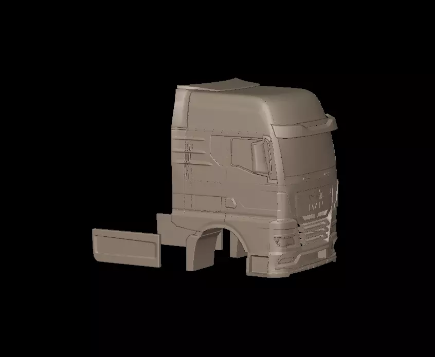 MAN TGX 2021 TRUCK 3D print model_1