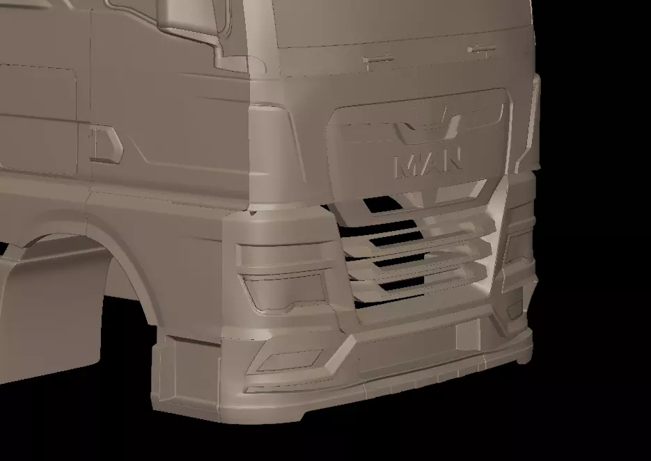 MAN TGX 2021 TRUCK 3D print model_2