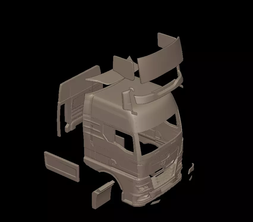 MAN TGX 2021 TRUCK 3D print model_8