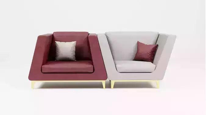 Modern leather couch 