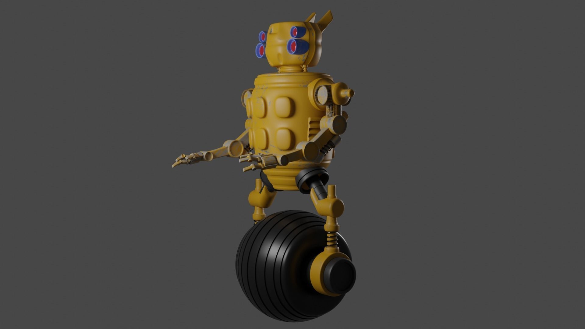 3D model robot-2 3D model-2 3D model_3