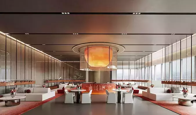 Sales hall rest area for fstorm 143d 3D model