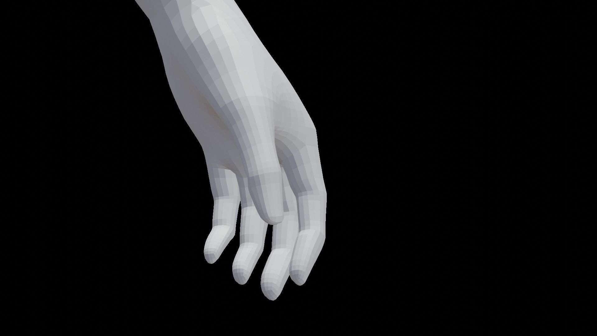 Curvy Female Base Mesh 3D Model 3D model_10