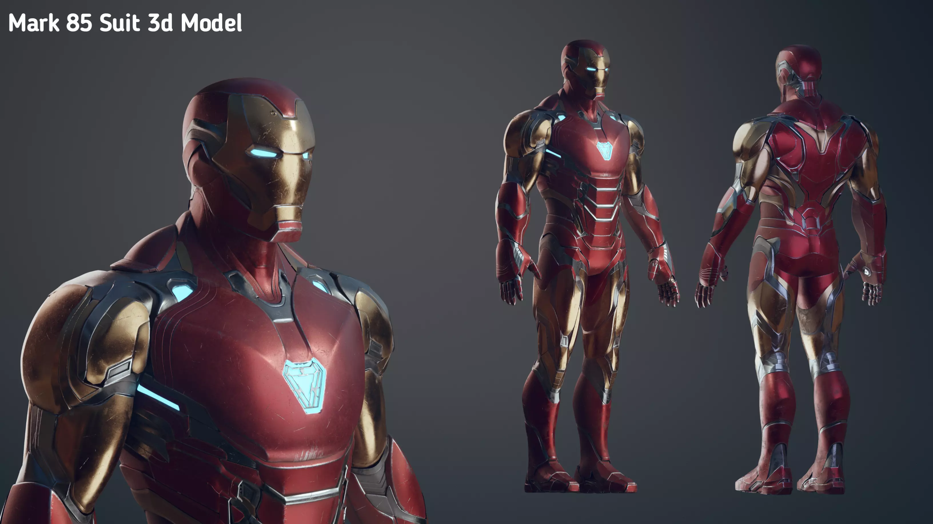 Mark 85 3d model ironman suit 3D model_0