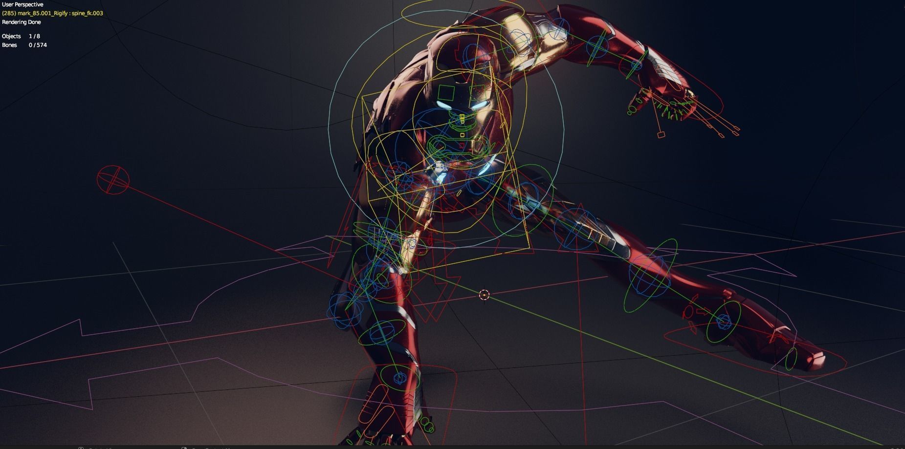 Mark 85 3d model ironman suit 3D model_5
