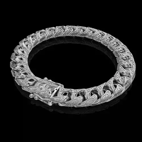 Jewelry CLASP box and tracery link chain printable STL