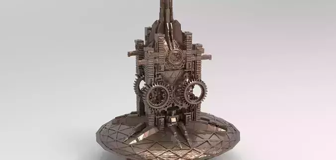 Sci fi Brazil Future Time wheels 3D model