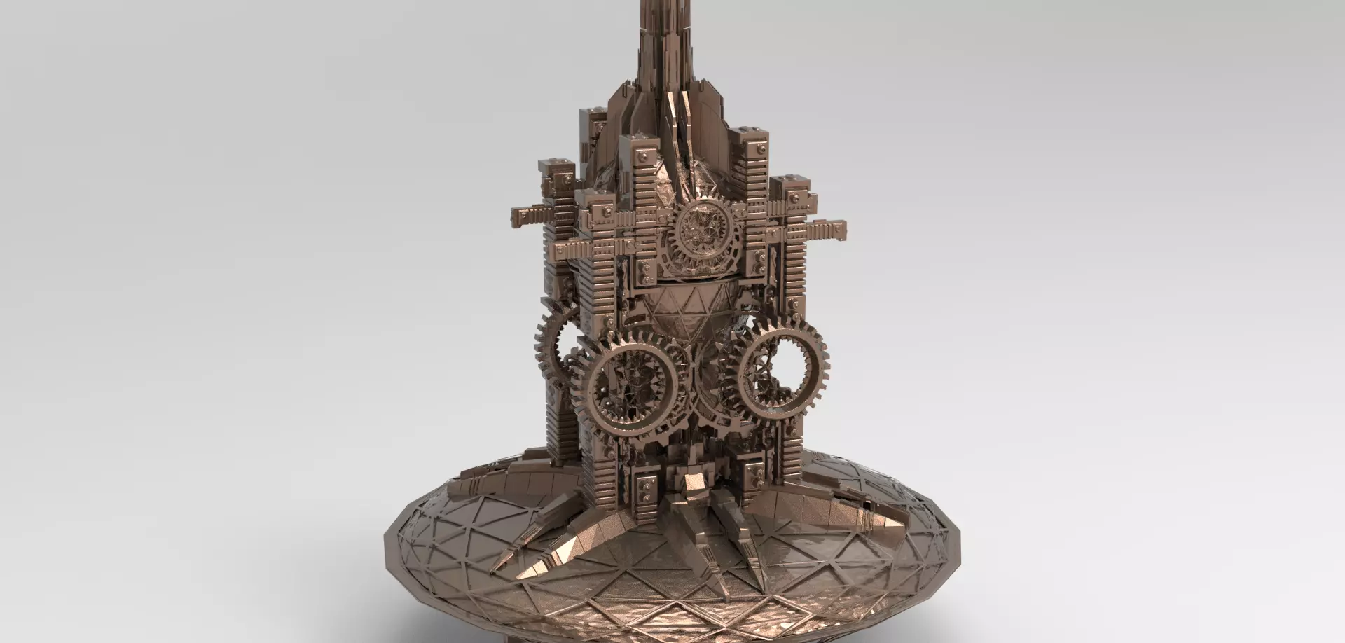 Sci fi Brazil Future Time wheels 3D model_0