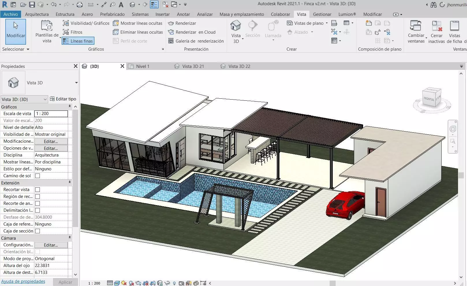 Contry House 3D model_0