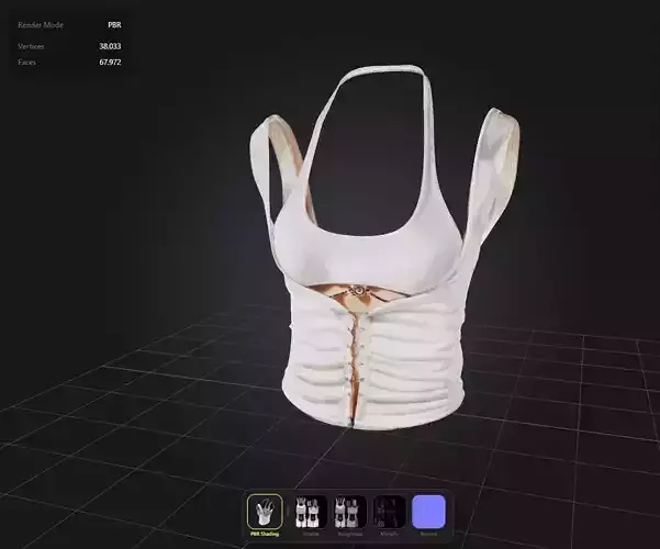 Female Elegant Top PBR 4k