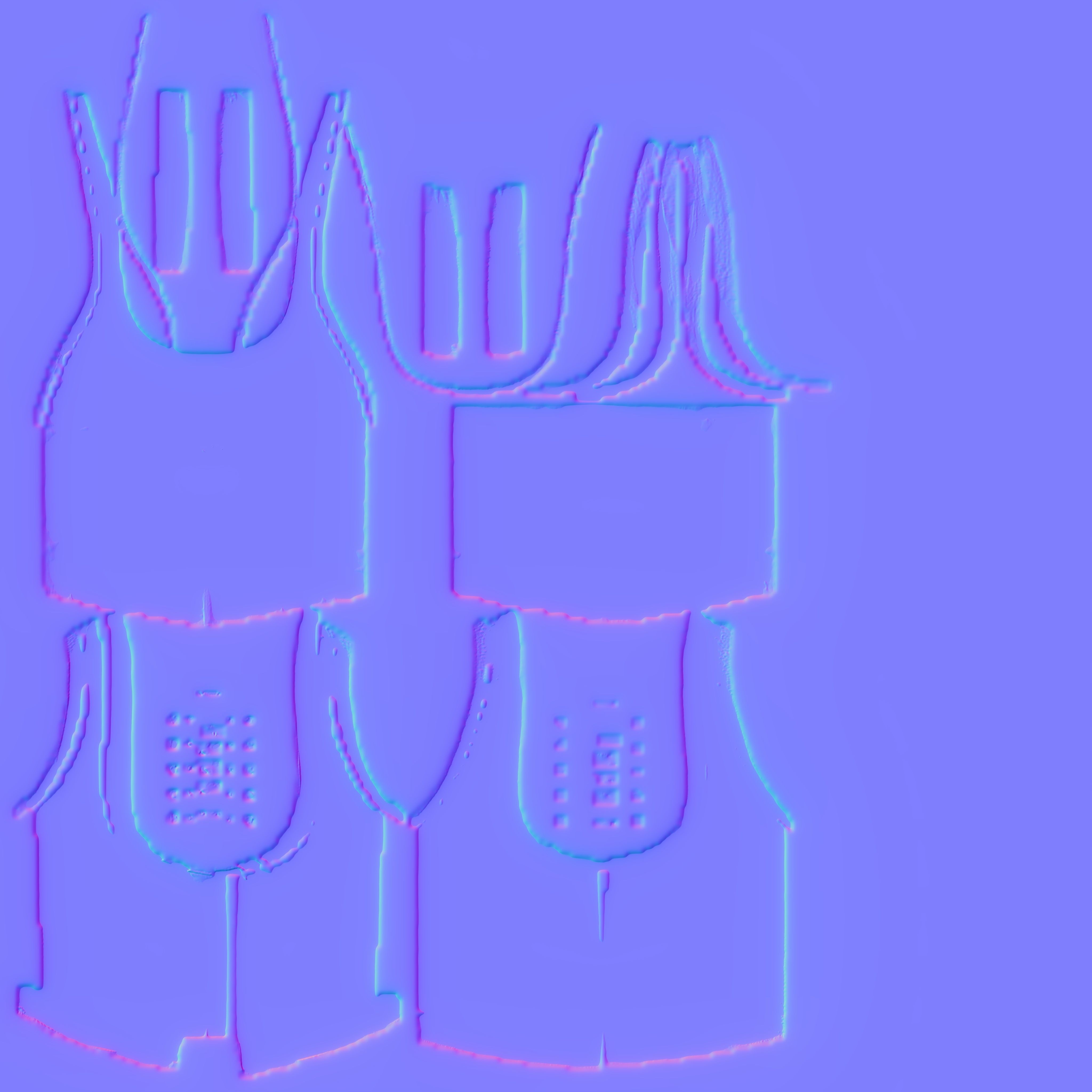 Female Elegant Top PBR 4k Low-poly 3D model_4