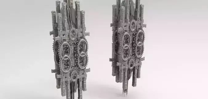 Sci fi Brazil Dark gate gear 3D model