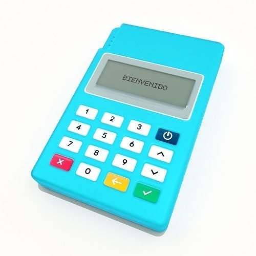 POS terminal 3D model