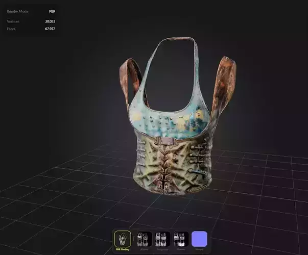 Postapocalyptic Top Shirt PBR 