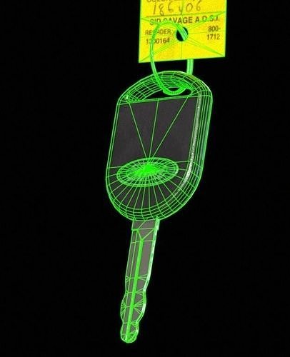 Truck Key Low-poly 3D model 6
