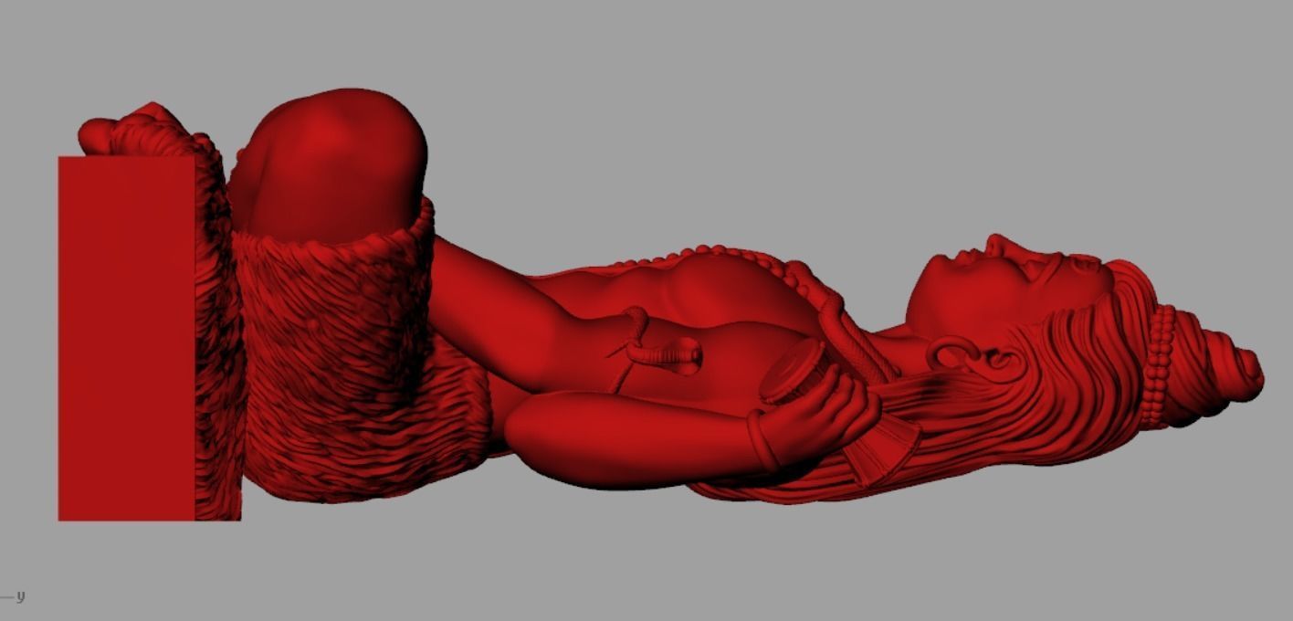 Mahadev Pendent 3D print model_4