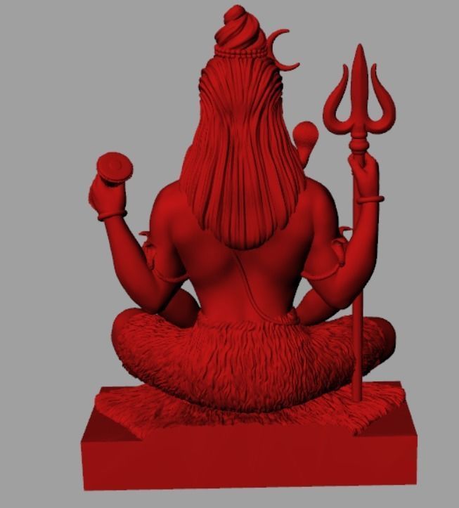 Mahadev Pendent 3D print model_2
