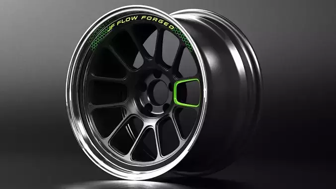 Viper Flow Forged Wheels Low-poly 3D model