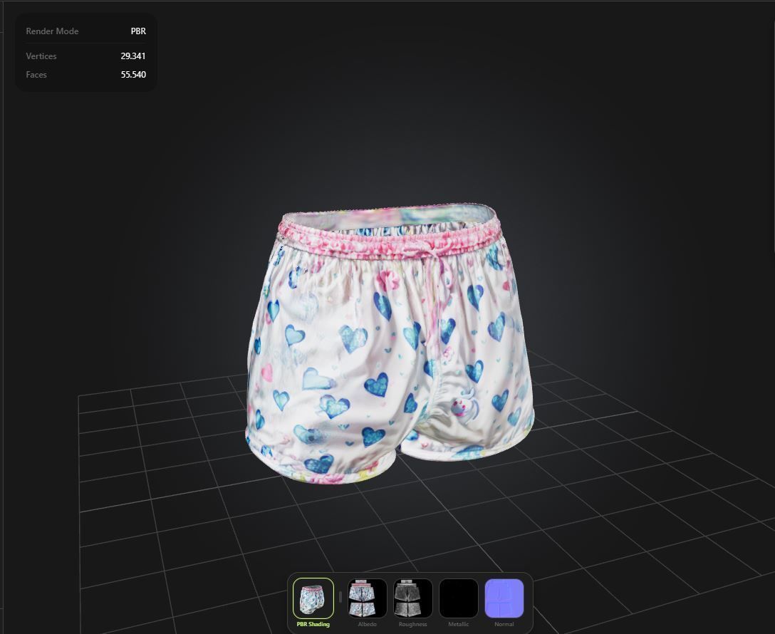 Swinwear PBR 4k Low-poly 3D model_1