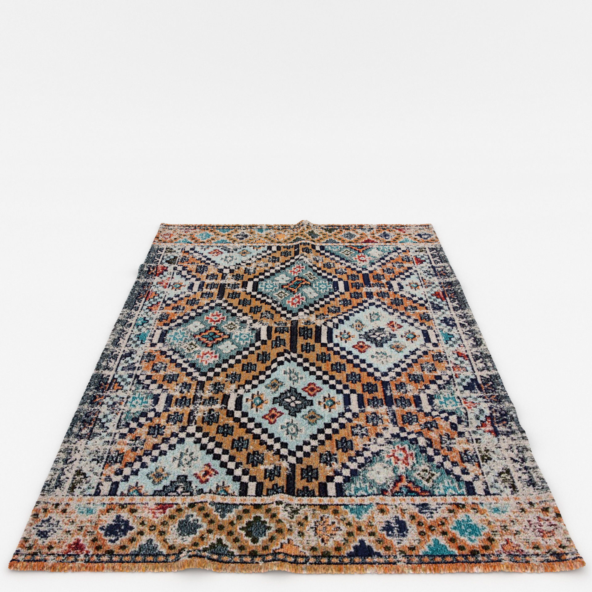 Rugs No 975 Low-poly 3D model_7