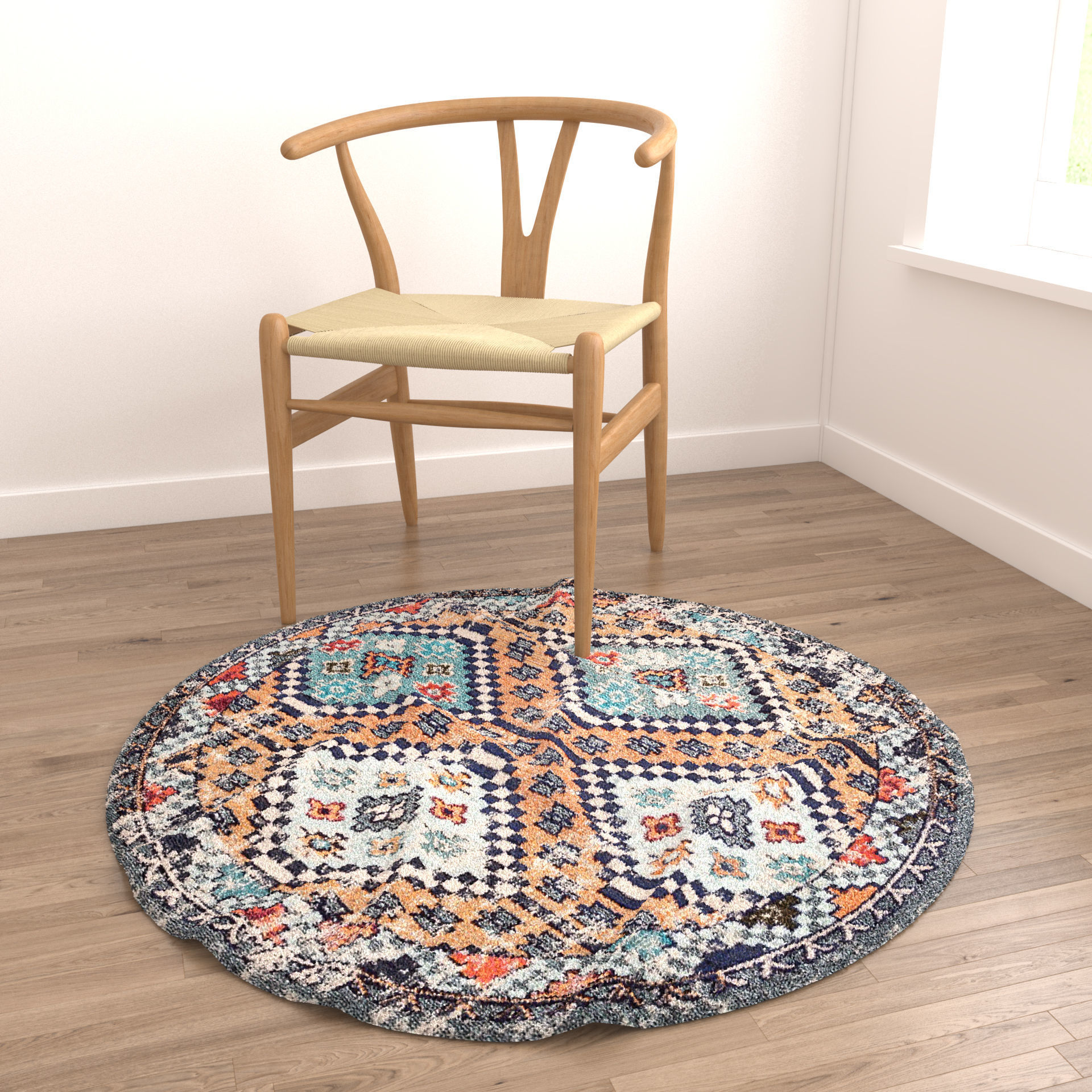 Rugs No 975 Low-poly 3D model_3
