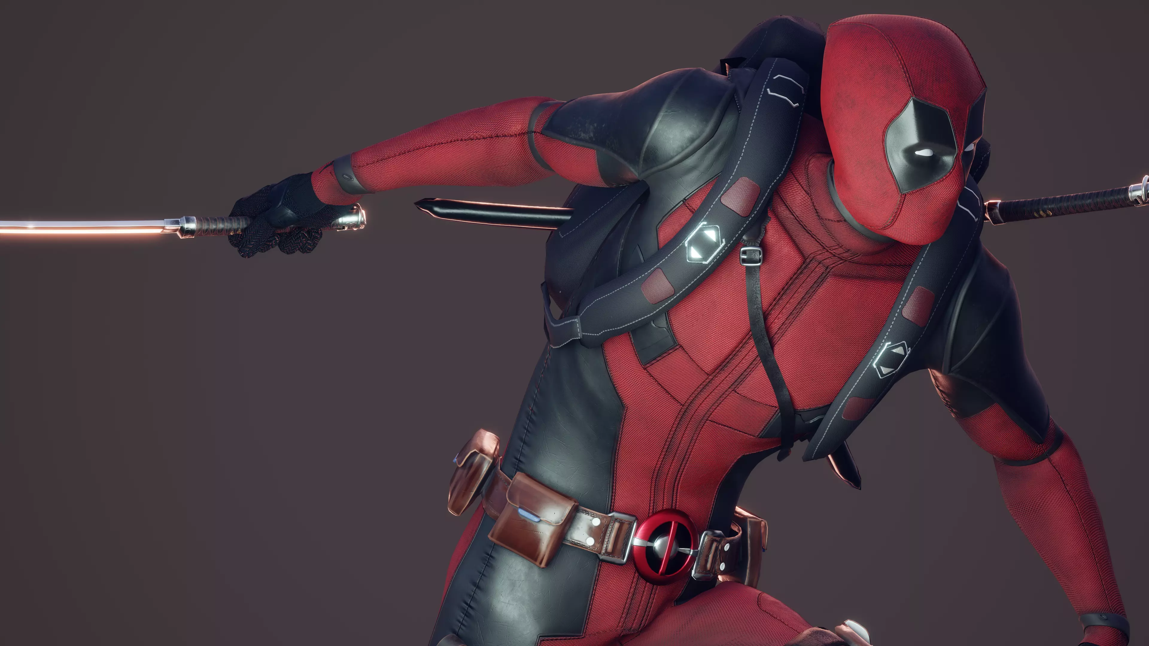 Deadpool 3d model Hyper Realistic Low-poly 3D model